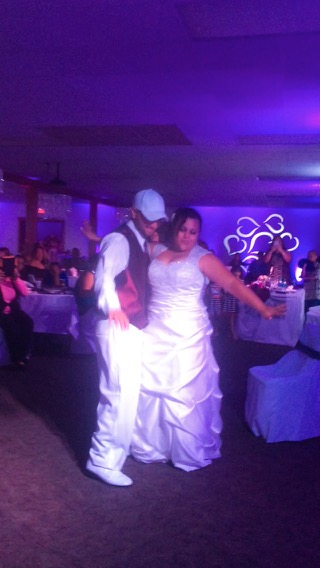 Bride and Groom Dancing