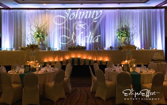 Johnny and Malia Head Table